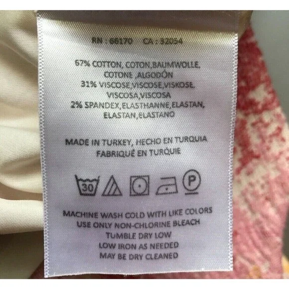 Anthropologie HD in Paris Strata Sheath Dress Pink Yellow Textured Size 0 - Picture 7 of 8